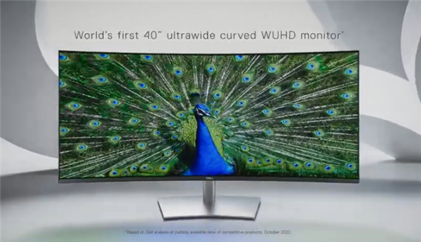 戴尔首款40寸超宽曲面显示器：定于1月28日上市