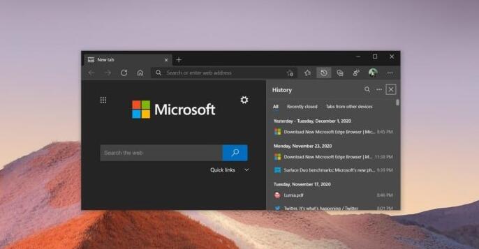 微软Edge浏览器v90版：浏览器搭载全新字体渲染系统