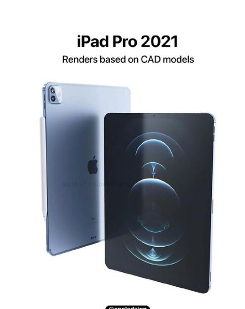 新iPad Pro渲染图曝光：首次搭载Mini LED显示屏