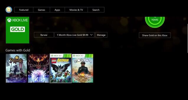 微软 Xbox Live 5月会免游戏公布 四款随意玩