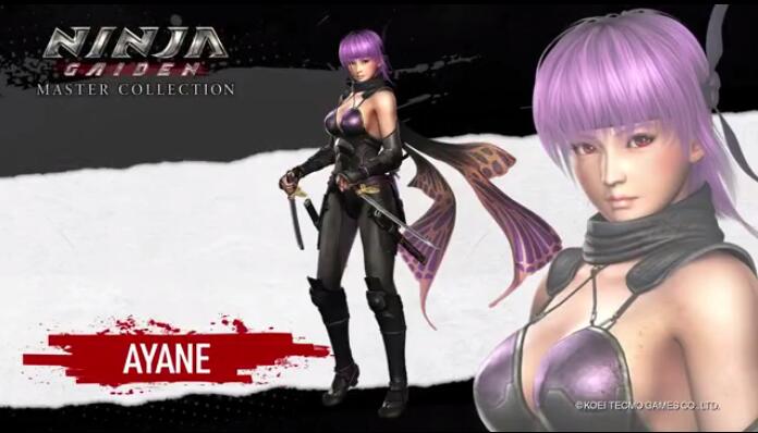 《忍者龙剑传：大师合集》展示绫音/红叶/瑞秋/霞/隼龙角色预告