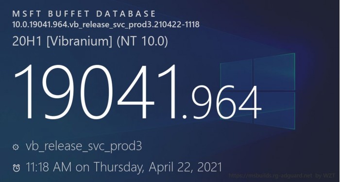 Windows 10 发布 KB5001391 Build 19042.964累积更新