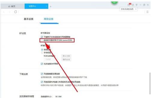 迅雷9如何默认自动识别并关联bt种子文件?迅雷9自动识别关联bt种子文件方法