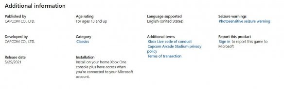 《卡普空街机合集》上架Xbox 5月25日登陆Xbox/PS4/Steam