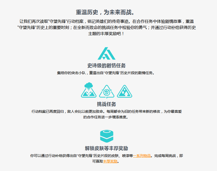 《守望先锋》4月7日再次开启“行动档案”活动