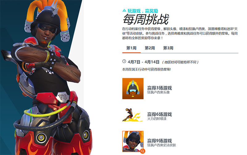 《守望先锋》4月7日再次开启“行动档案”活动