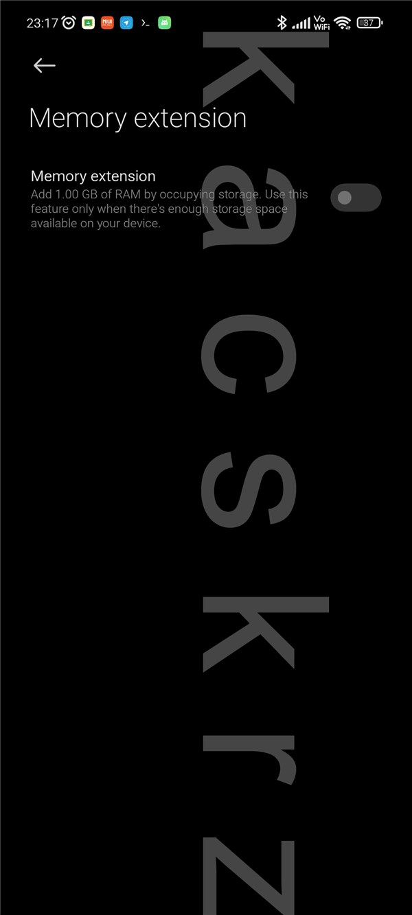 MIUI一项新功能上线：内存扩展 拯救小内存手机