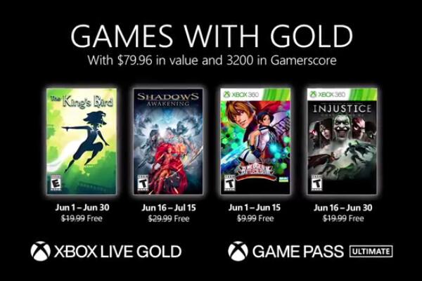 微软 Xbox Live 6月会免游戏公布 四款佳作随意玩