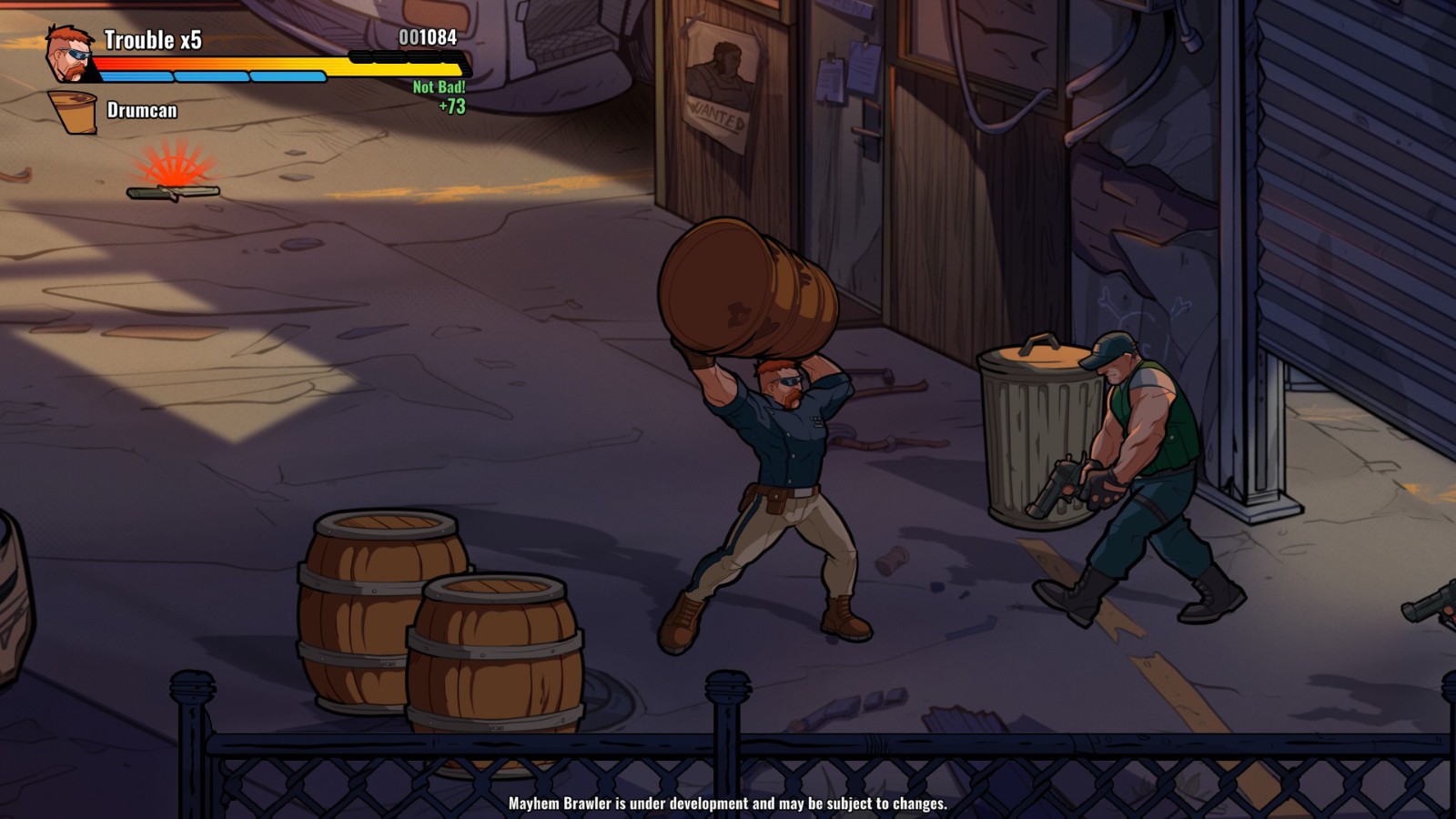 街机清版动作游戏《Mayhem Brawler》上架Steam 8月18日发售支持简中