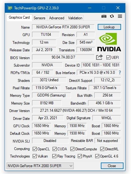 显卡识别工具 GPU-Z 发布 2.39.0 版本更新 支持 Intel i740