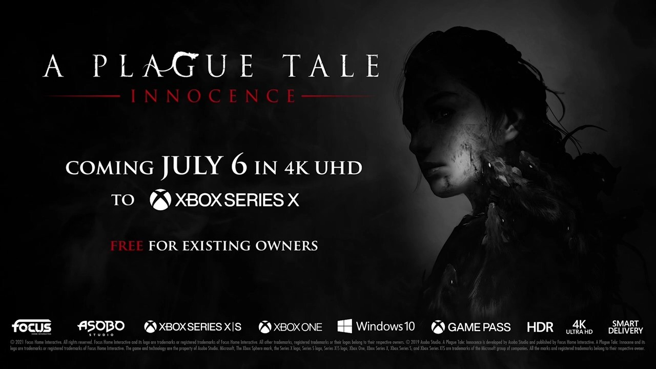 《瘟疫传说：无罪》增强版7月6日登陆XSX和PS5 支持4K60FP