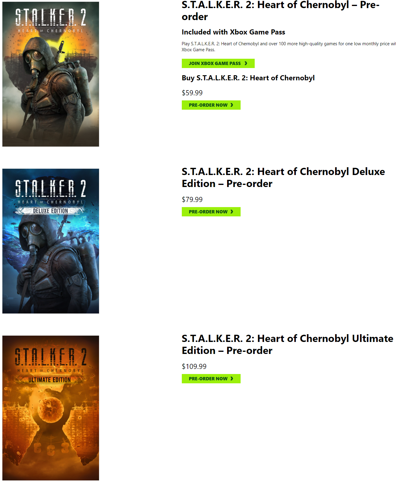 《潜行者2：切尔诺贝利核心区》开启预售 4月28日发售