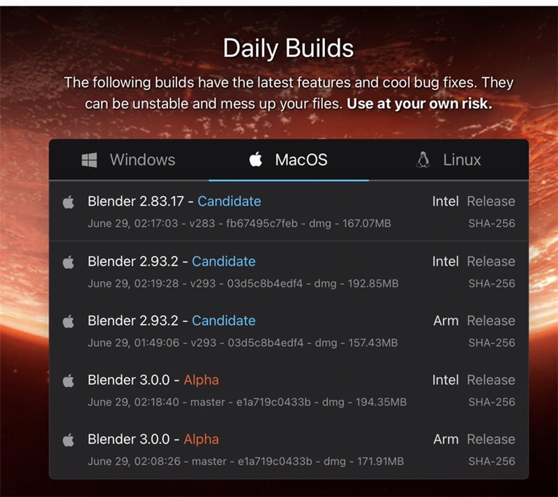 Blender 发布适用于 macOS 的 ARM 版本 原生支持苹果 M1 Mac