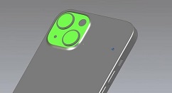 iPhone 13的CAD模型渲染图曝光：后摄采用对角线排列