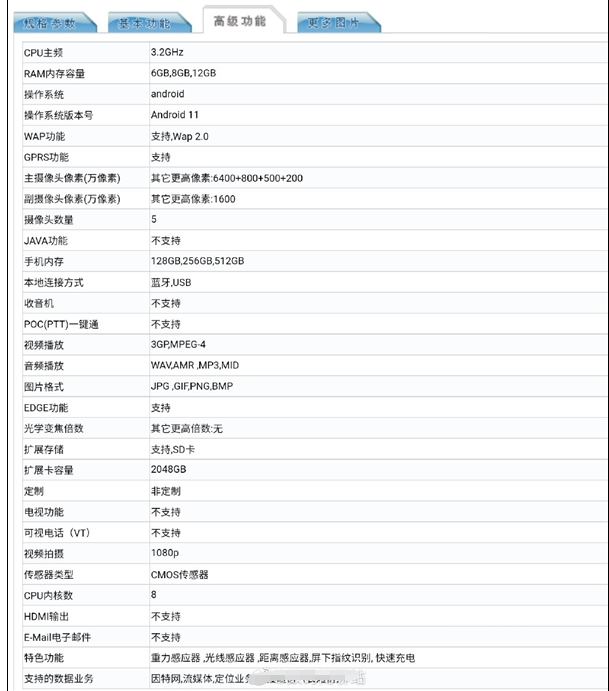 中兴Axon 30参数外露：内置4200mAh大电池 搭载骁龙870+120Hz高刷屏