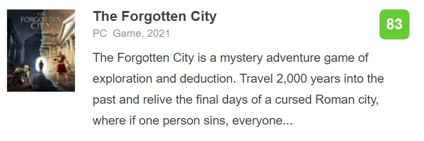 IGN 9分：《遗忘之城》剧本几乎比任何RPG游戏都要出色