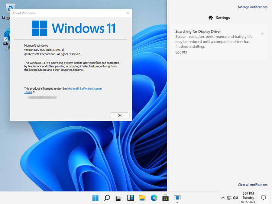 Windows 11 Build 21996.1 Dev 版 ISO 镜像截图一览