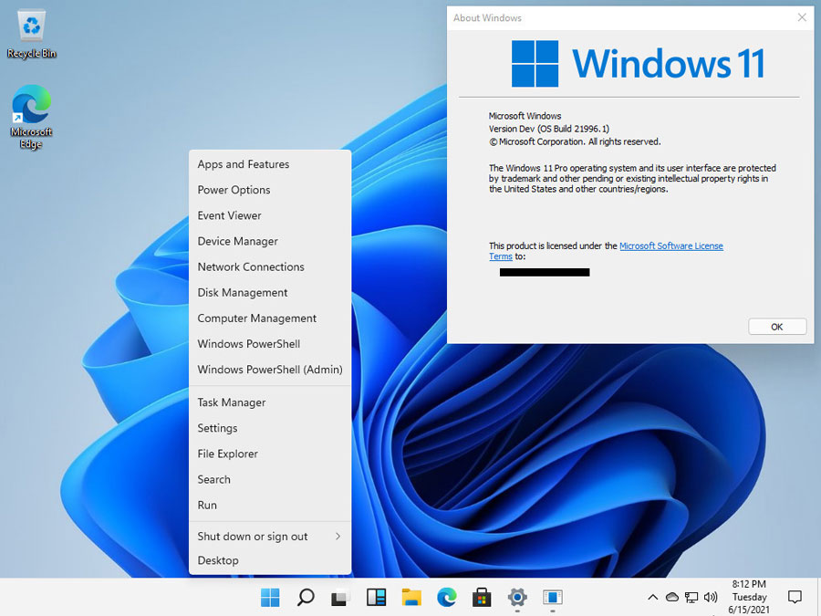 Windows 11 Build 21996.1 Dev 版 ISO 镜像截图一览