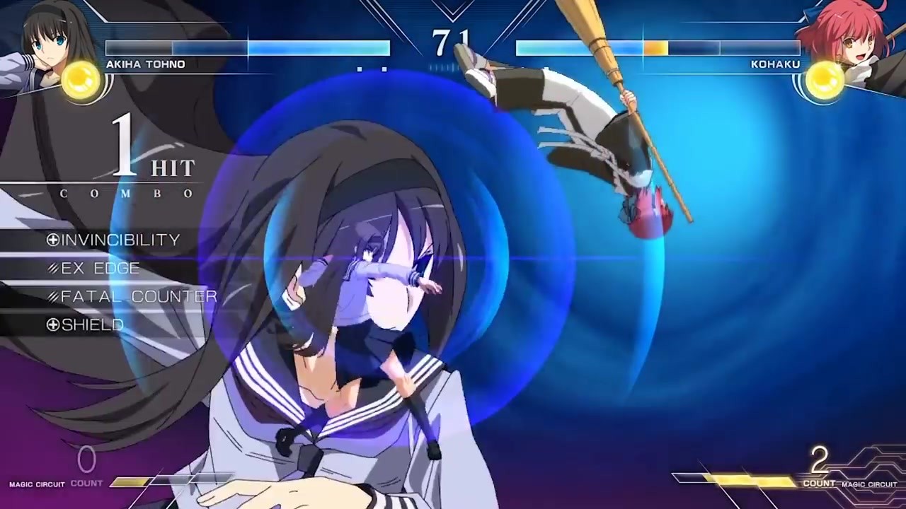 格斗游戏《Melty Blood: Type Lumina》角色远野秋叶预告介绍