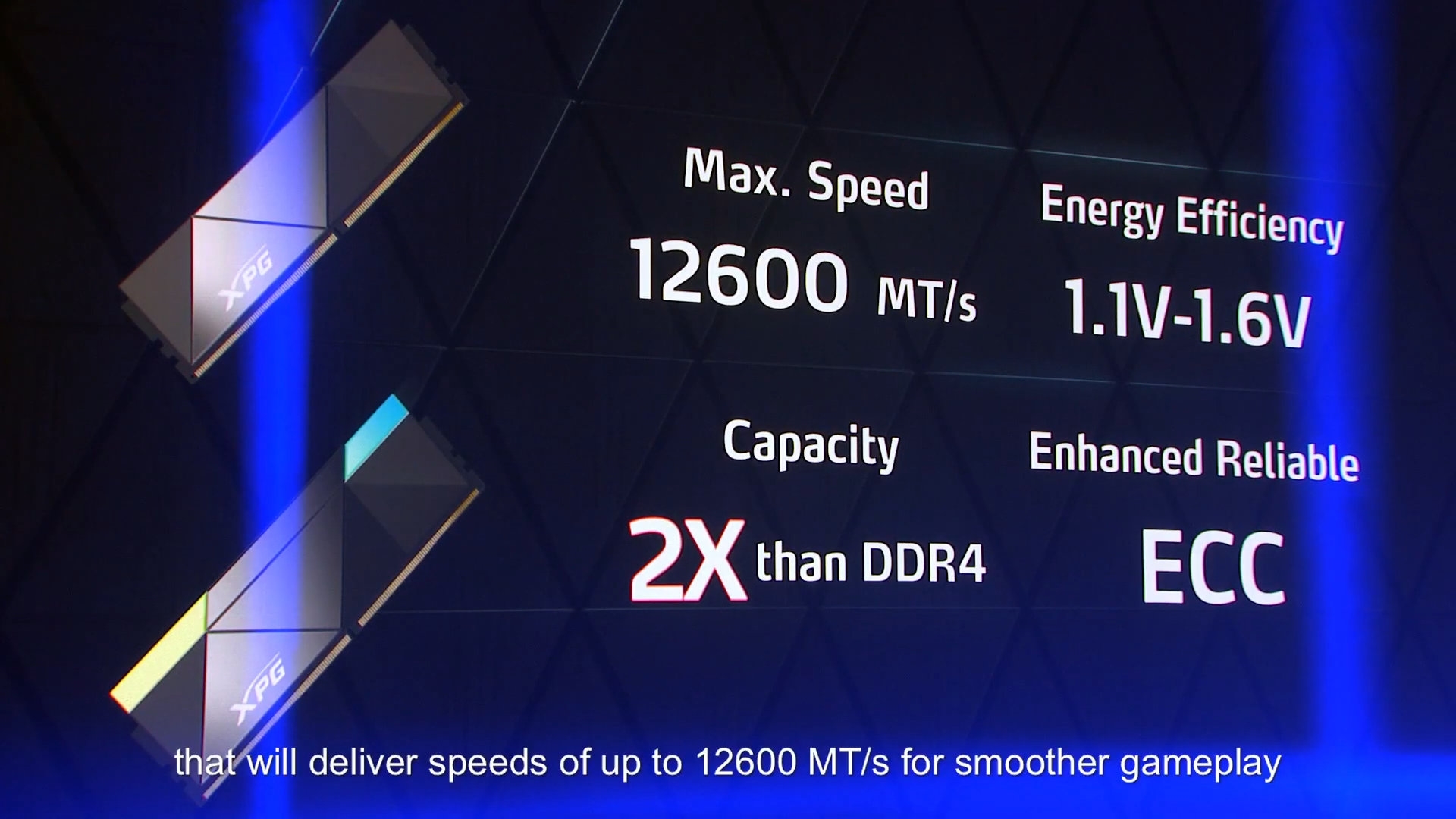 威刚发布新一代 DDR5内存 内存频率可达12.6GHz