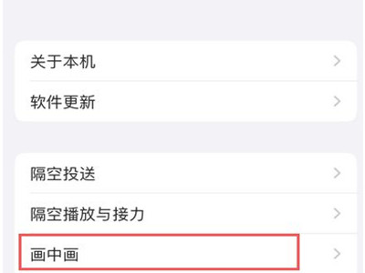 苹果13怎样设置画中画?苹果13启用画中画教程