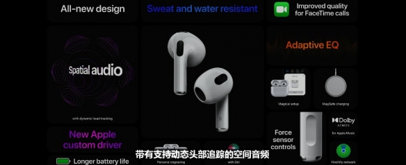 苹果正式发布新款AirPods 3、Macbook Pro等产品