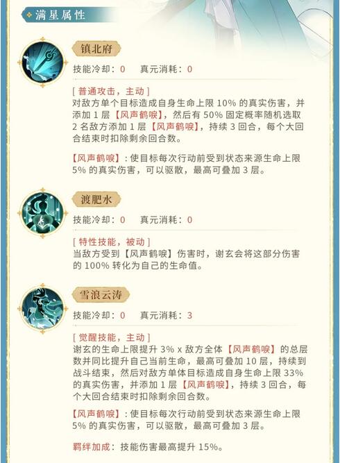 忘川风华录谢玄怎么样？忘川风华录谢玄技能强度介绍
