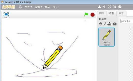 scratch铅笔画线怎么设置？scratch创建铅笔角色方法介绍