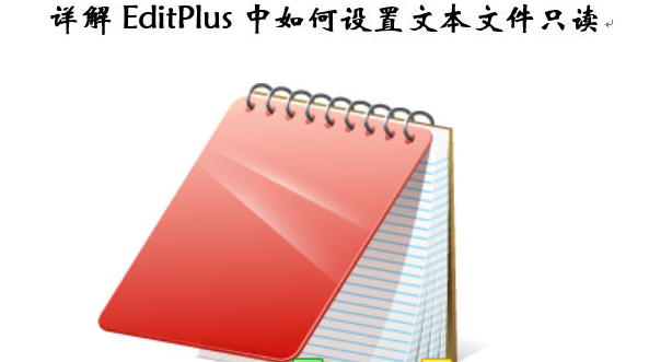 EditPlus怎么修改文本状态？EditPlus设置文件只读步骤介绍