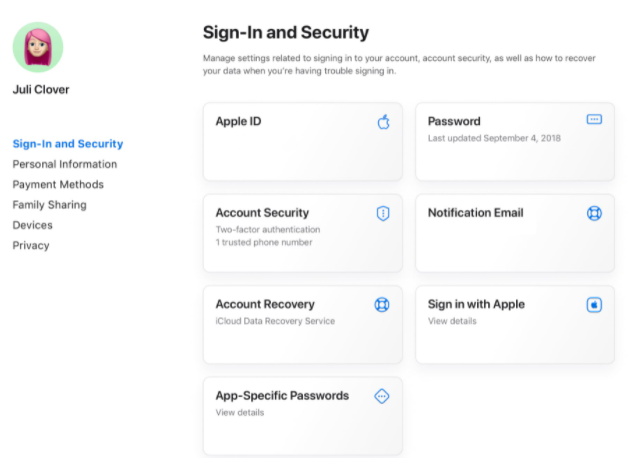 苹果推出全新 Apple ID 网站 更具现代感更简洁