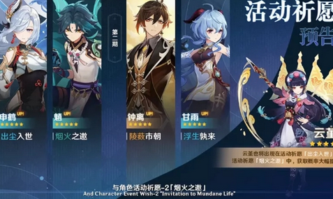 原神2.4复刻角色有哪些？原神2.4复刻角色预测一览