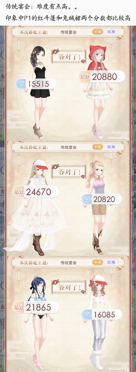 奇迹暖暖传统宴会怎么搭配?奇迹暖暖传统宴会搭配攻略