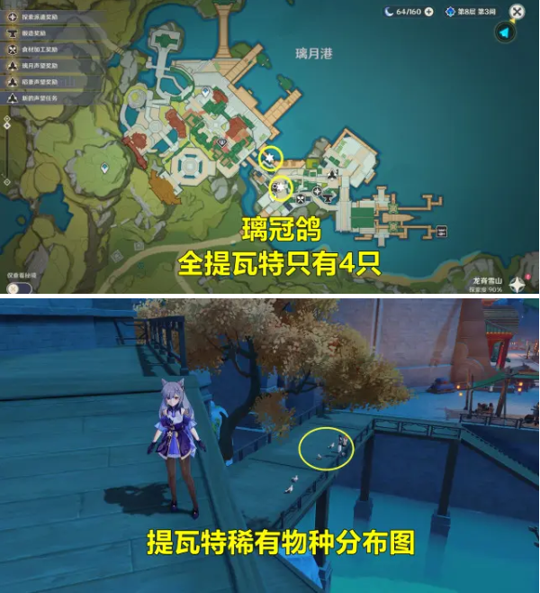 原神璃冠鸽怎么捕捉？原神璃冠鸽捕捉攻略