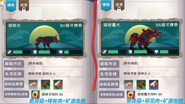 创造与魔法地火深渊饲料有什么?创造与魔法地火深渊饲料制作配方