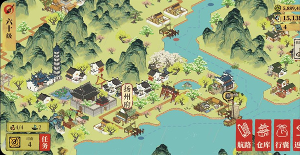 江南百景图扬州府漕运在什么地方？江南百景图扬州府漕运位置一览