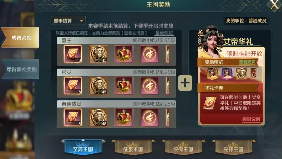 文明与征服立国奖励有哪些？文明与征服立国奖励介绍