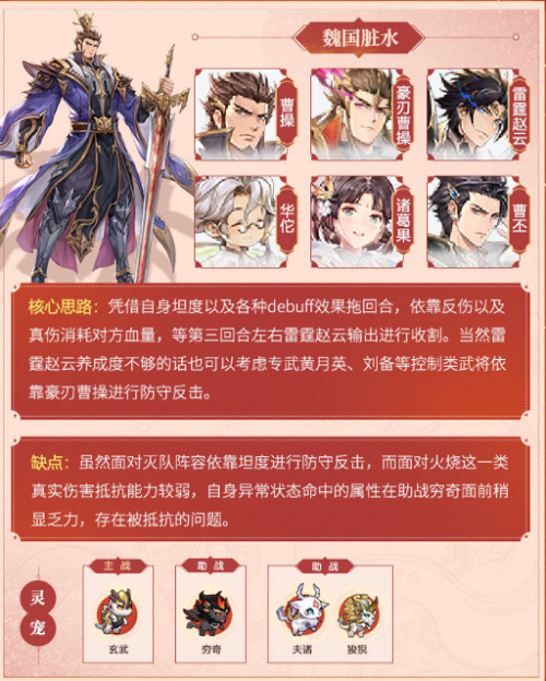 三国志幻想大陆魏国脏水队阵容如何搭配?三国志幻想大陆2022魏国脏水队阵容搭配攻略