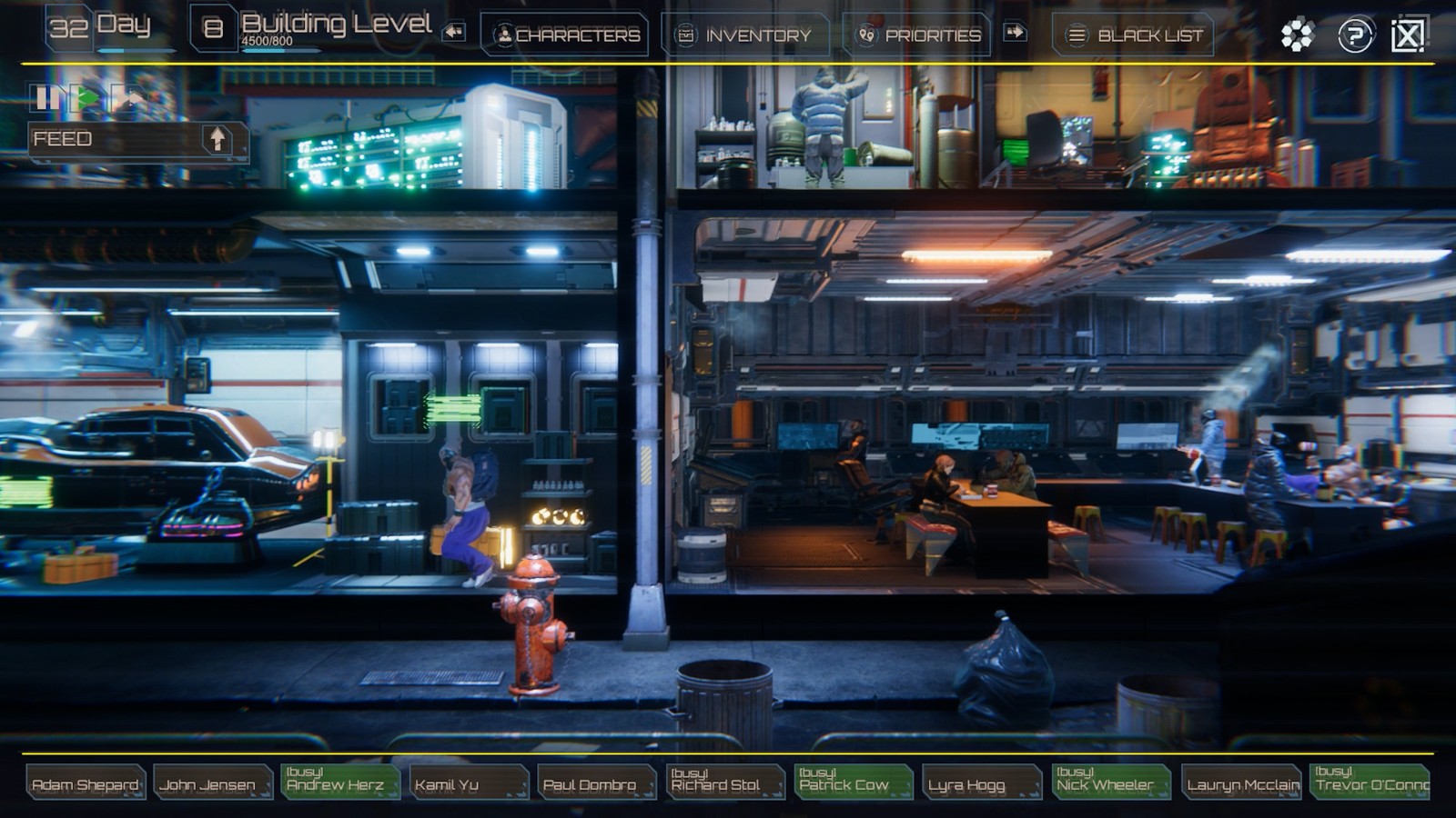 赛博朋克基地建设模拟游戏《Dystopians》上架Steam 支持中文