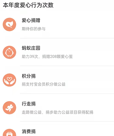 支付宝怎么查看2021年爱心行为次数?支付宝查看2021年爱心行为次数的方法