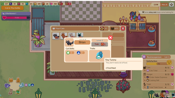 猫咖模拟经营游戏《猫咖经理》登陆Steam 首周特惠价56元