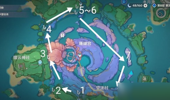 原神海祈岛盗宝团图案在哪里?原神海祈岛盗宝团图案位置一览