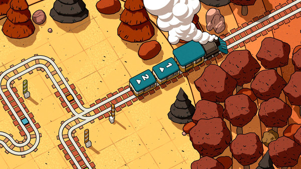 卡通风格铁道益智解谜游戏《Railbound》现已上线Steam