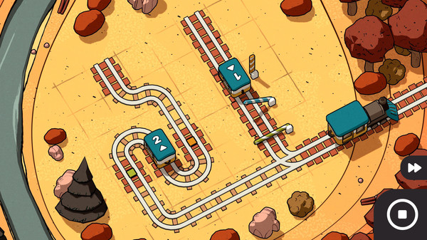 卡通风格铁道益智解谜游戏《Railbound》现已上线Steam