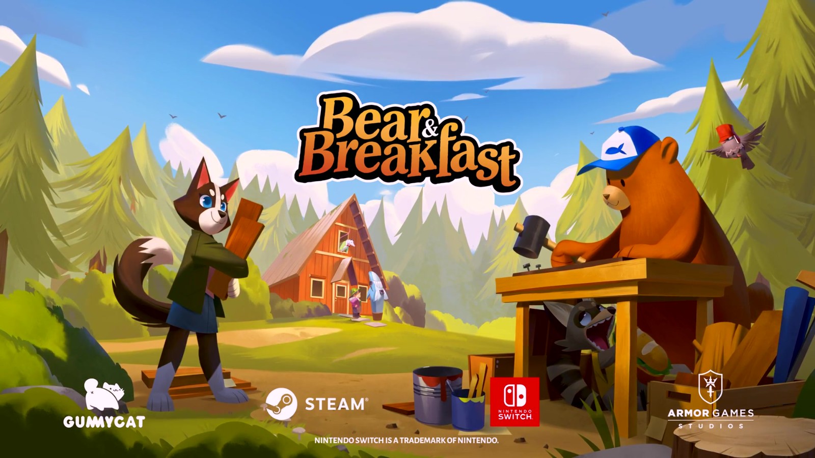 休闲管理冒险游戏《熊与早餐》7月28日发行 售价19.99美元