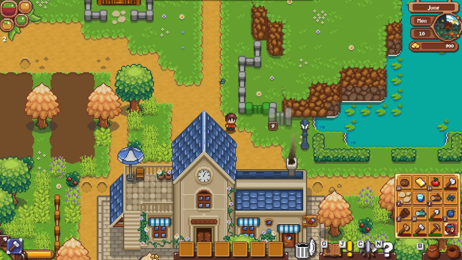 农业建造游戏《像素郡物语》现已上架Steam 预计明年发售