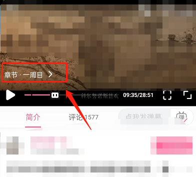 哔哩哔哩怎么选择章节播放？哔哩哔哩选择章节播放方法