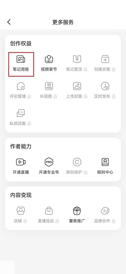 小红书笔记周报怎么查看?小红书笔记周报查看教程