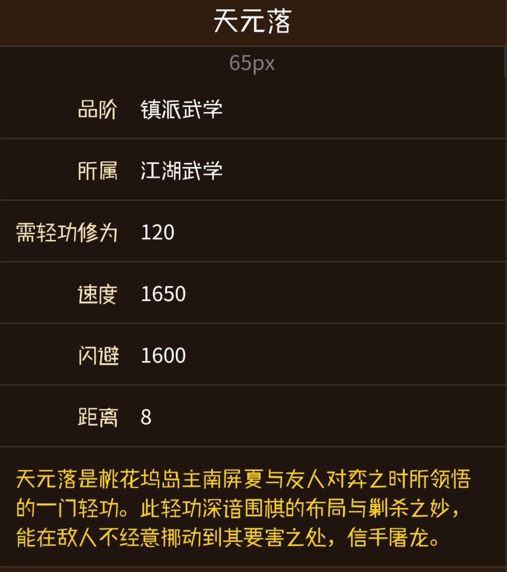 烟雨江湖天元落属性怎么样?烟雨江湖天元落属性介绍