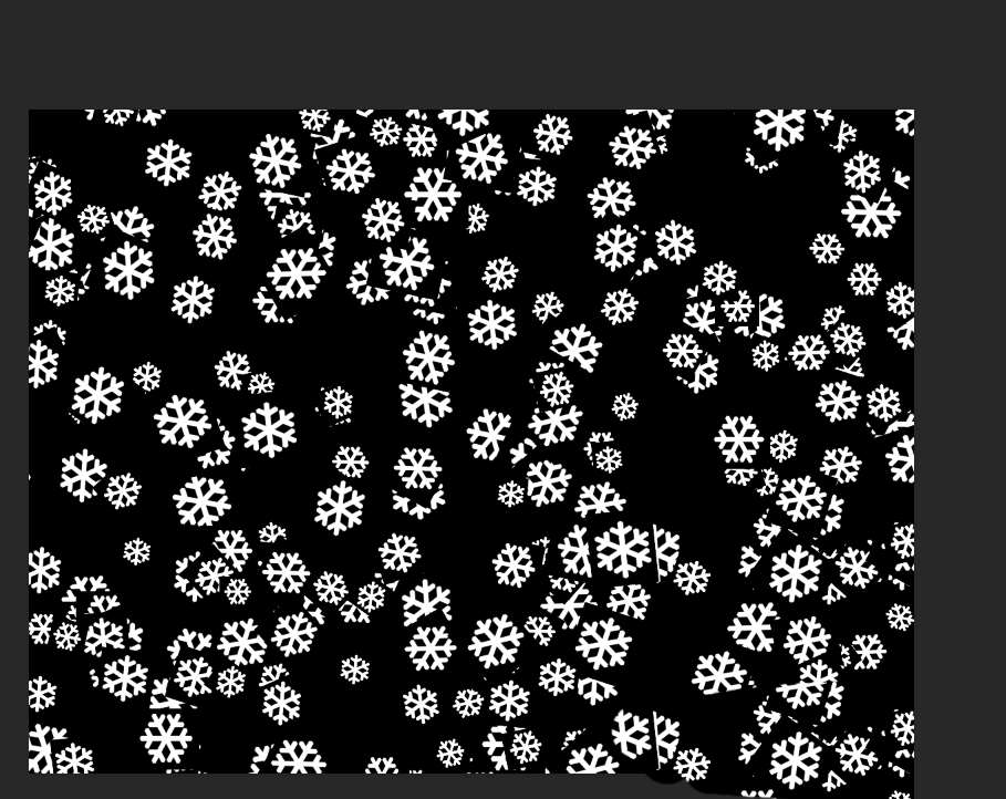 ps怎么制作雪花填充效果?ps制作雪花填充效果方法