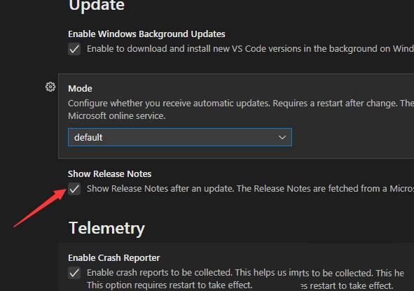 Vscode怎么隐藏发行说明? Vscode隐藏发行说明教程